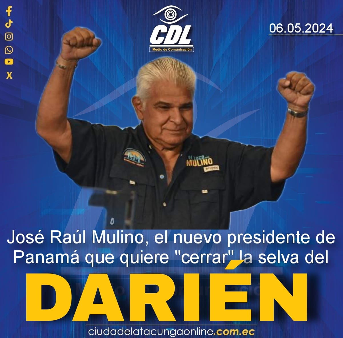 José Raúl Mulino, el nuevo presidente de Panamá que quiere «cerrar» la selva del Darié