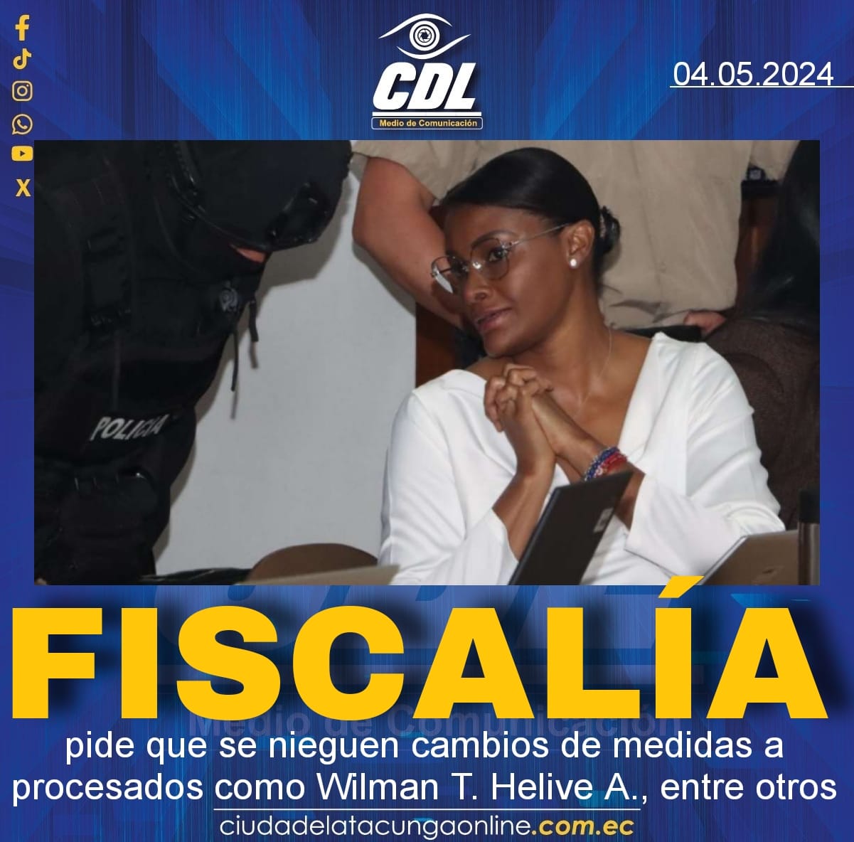 Caso Metástasis: Fiscalía pide que se nieguen cambios de medidas a procesados como Wilman T. Helive A., entre otros