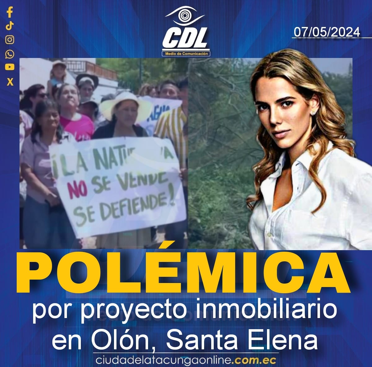 Polémica por proyecto inmobiliario en Olón, Santa Elena