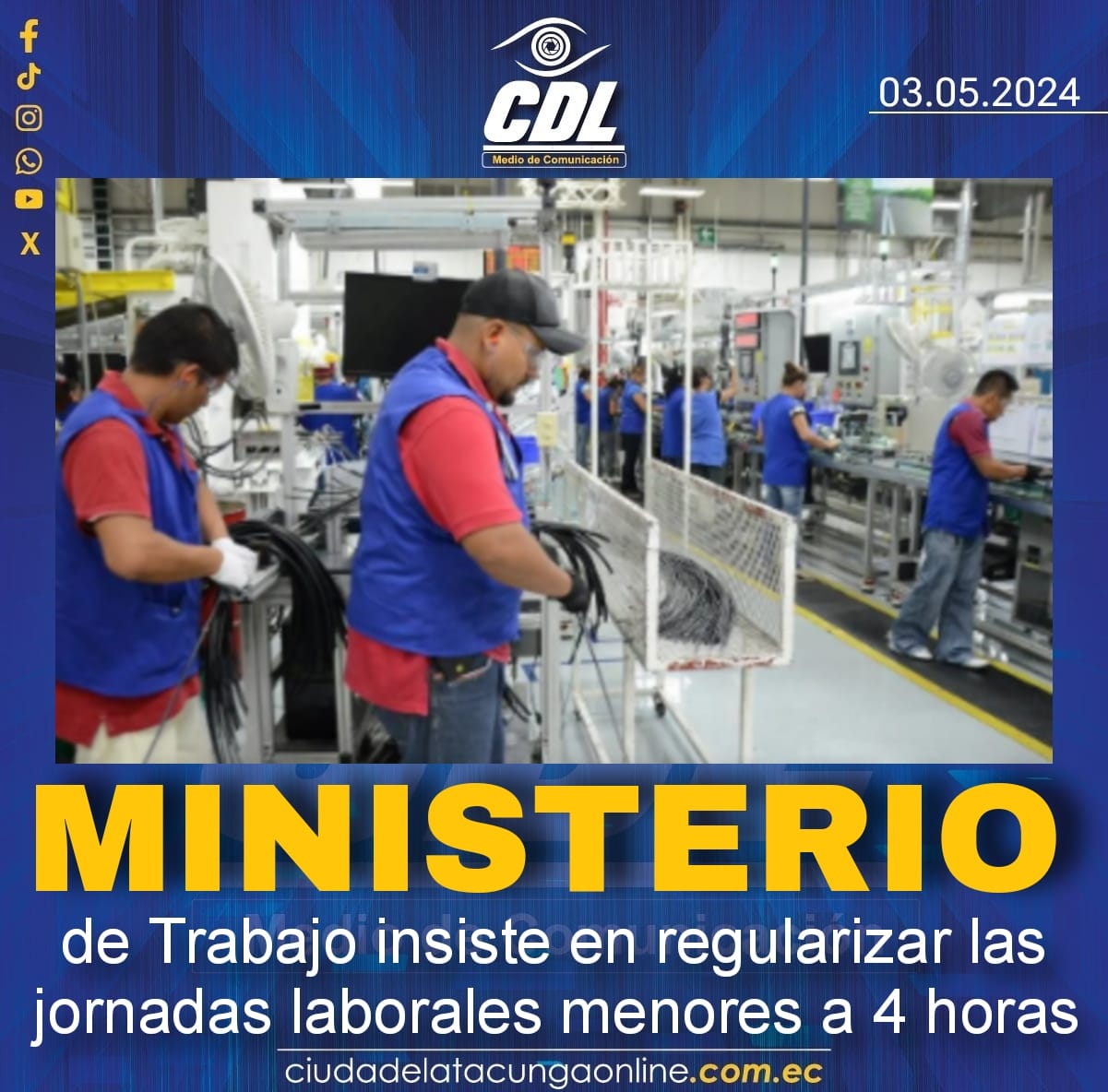 Ministerio de Trabajo insiste en regularizar las jornadas laborales menores a 4 horas