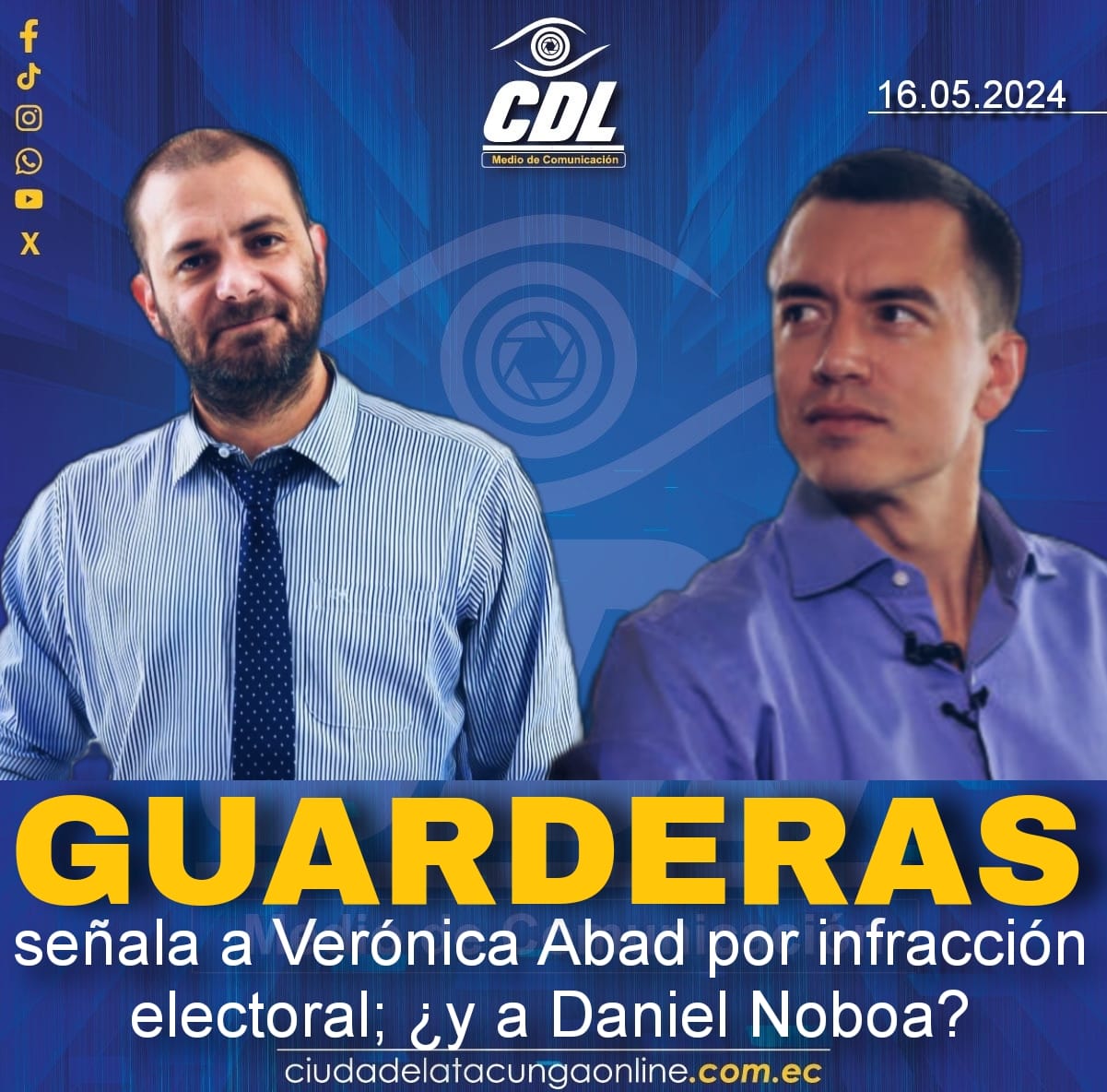 Guarderas señala a Verónica Abad por infracción electoral; ¿y a Daniel Noboa?