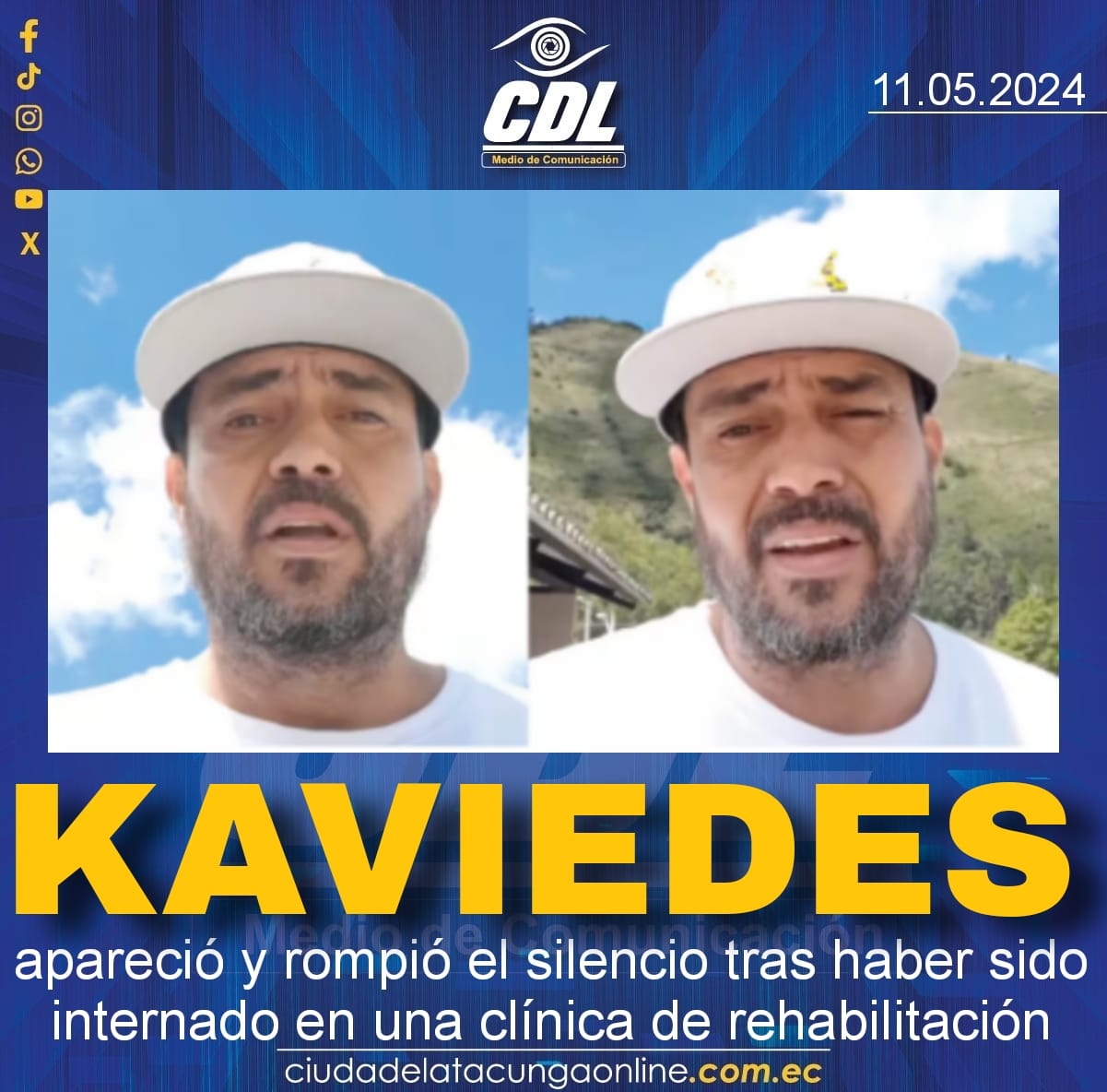 Iván Kaviedes apareció y rompió el silencio tras haber sido internado en una clínica de rehabilitación
