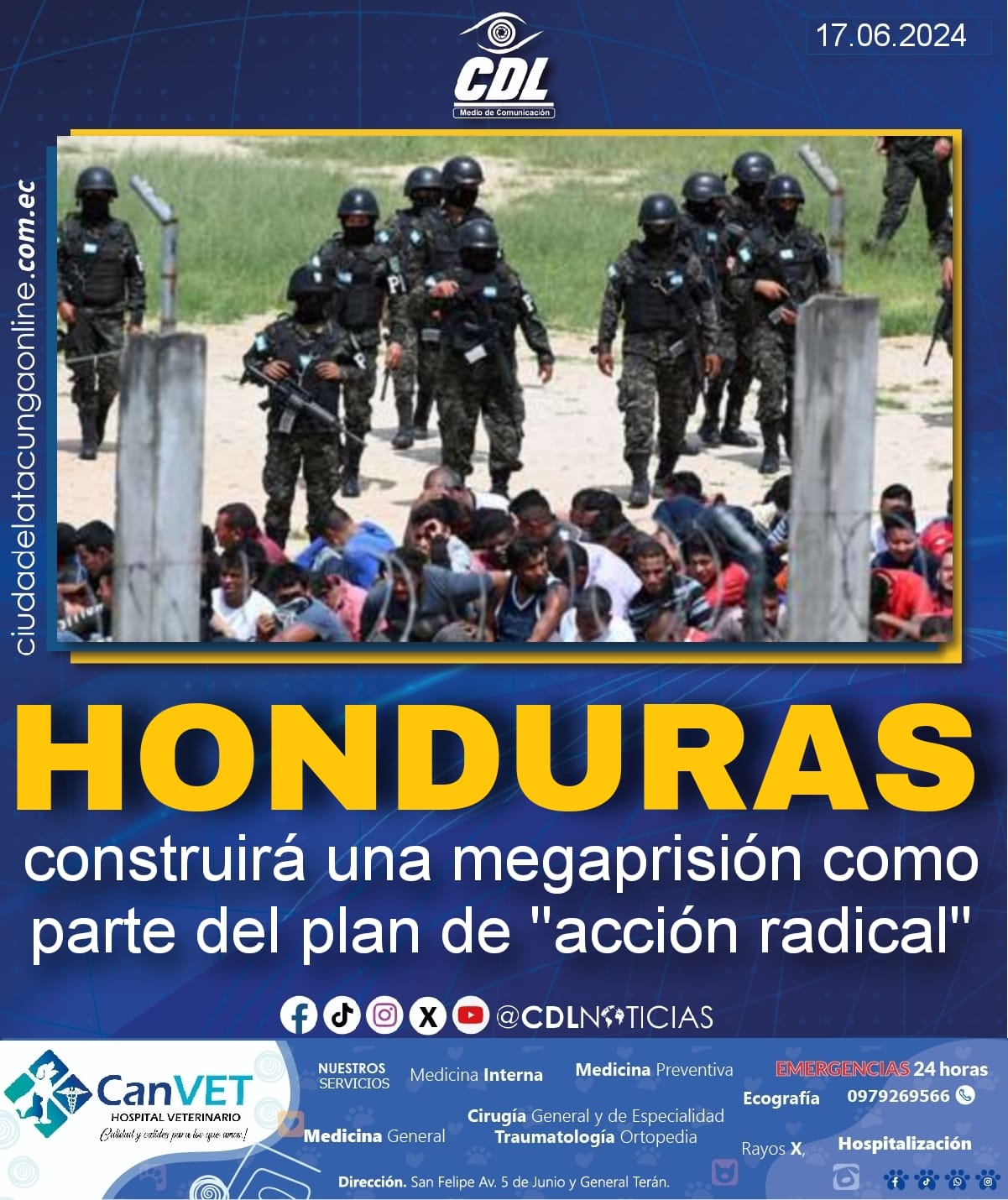Honduras construirá una megaprisión como parte del plan de «acción radical»