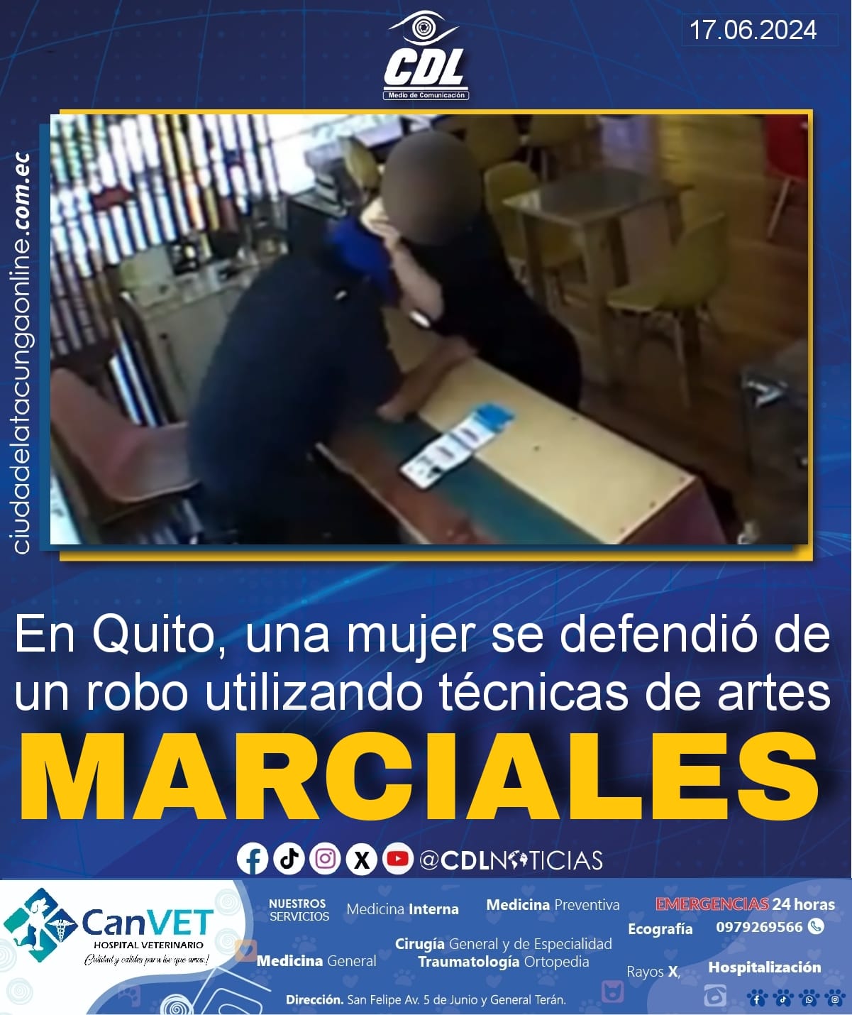 En Quito, una mujer se defendió de un robo utilizando técnicas de artes marciales