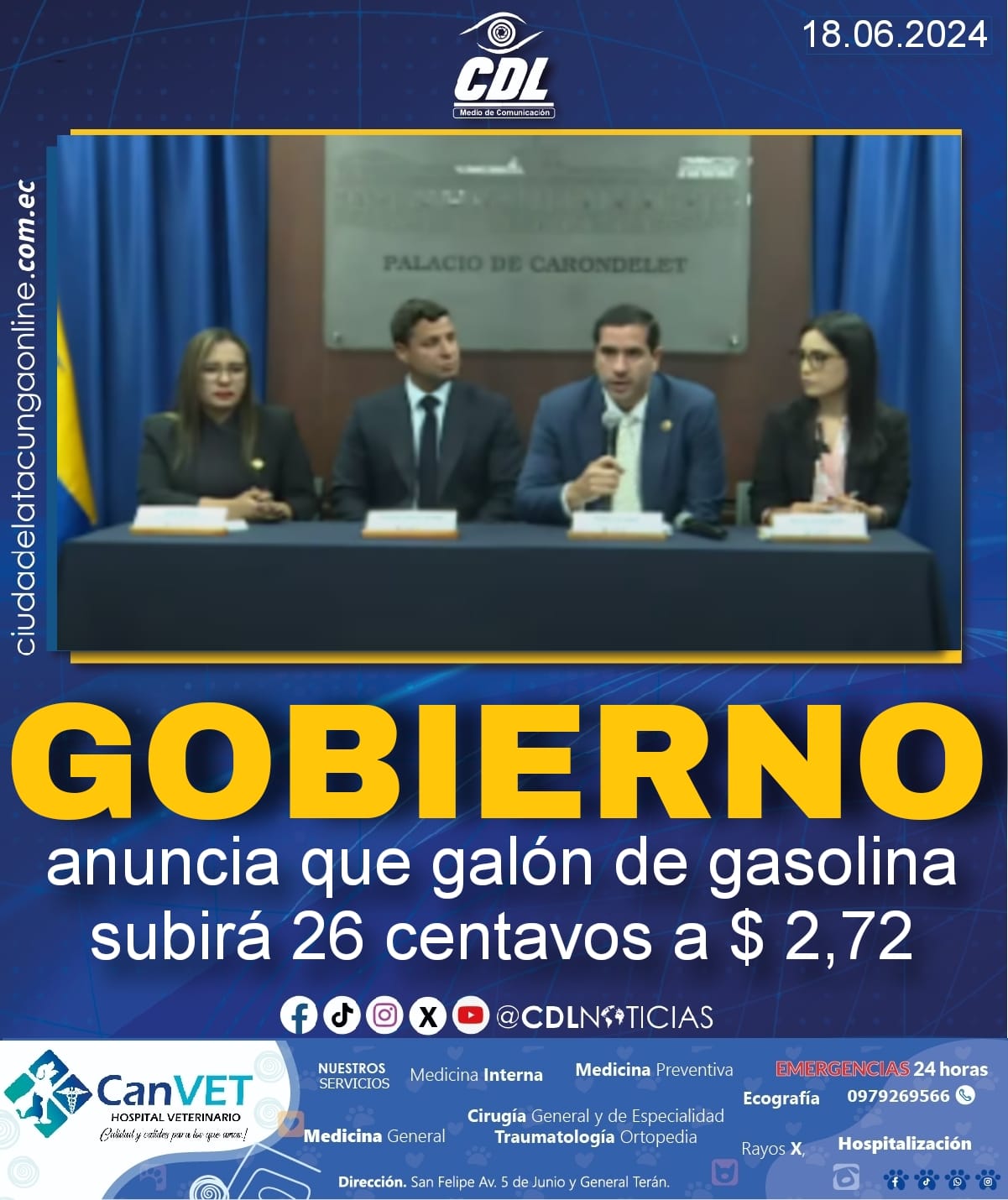 “Los subsidios son insostenibles”: Gobierno anuncia que galón de gasolina subirá 26 centavos a $ 2,72