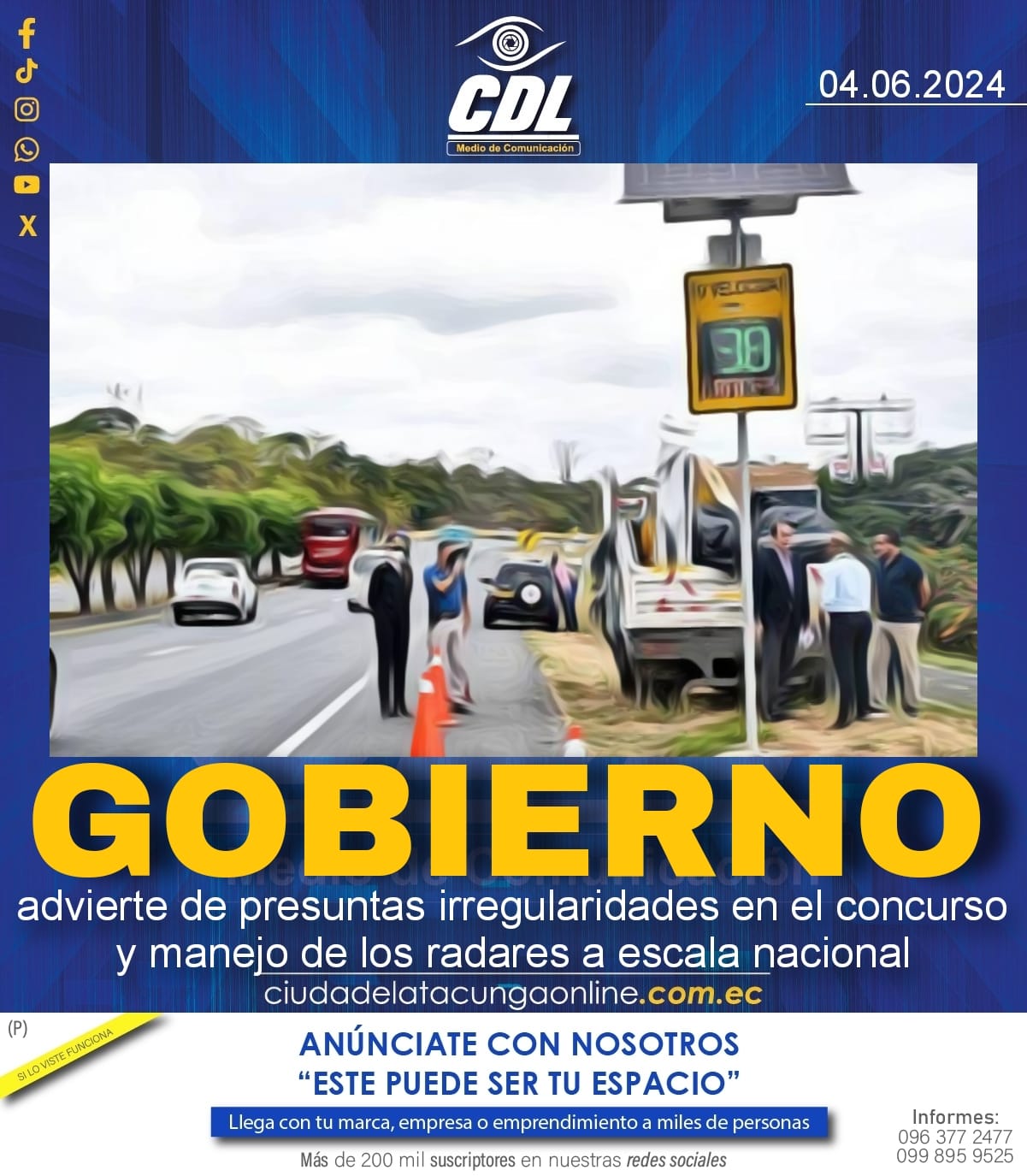 El Gobierno advierte de presuntas irregularidades en el concurso y manejo de los radares a escala nacional