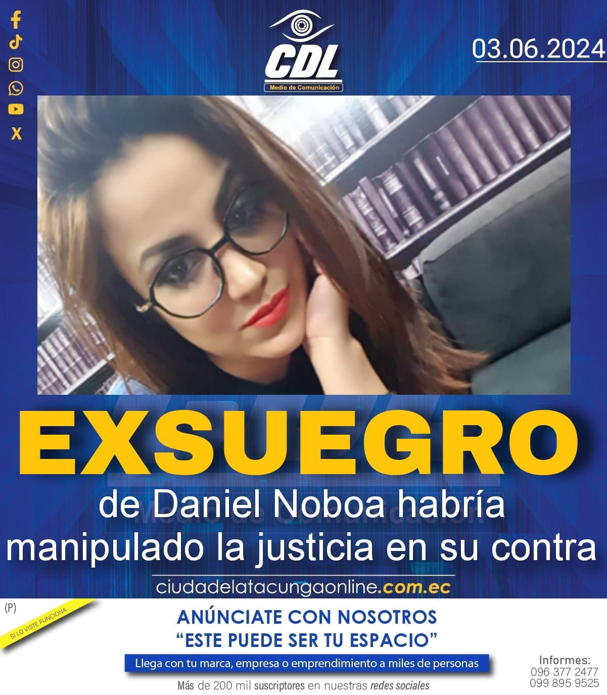 Exsuegro de Daniel Noboa habría manipulado la justicia en su contra