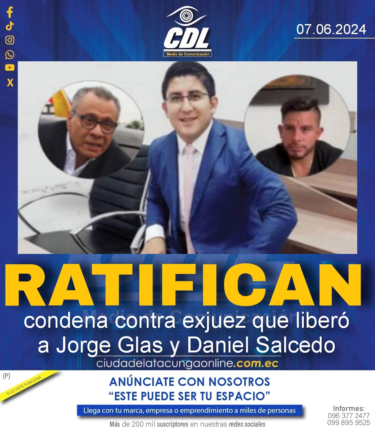 Ratifican condena contra exjuez que liberó a Jorge Glas y Daniel Salcedo: estas son las acusaciones contra Banny Molina