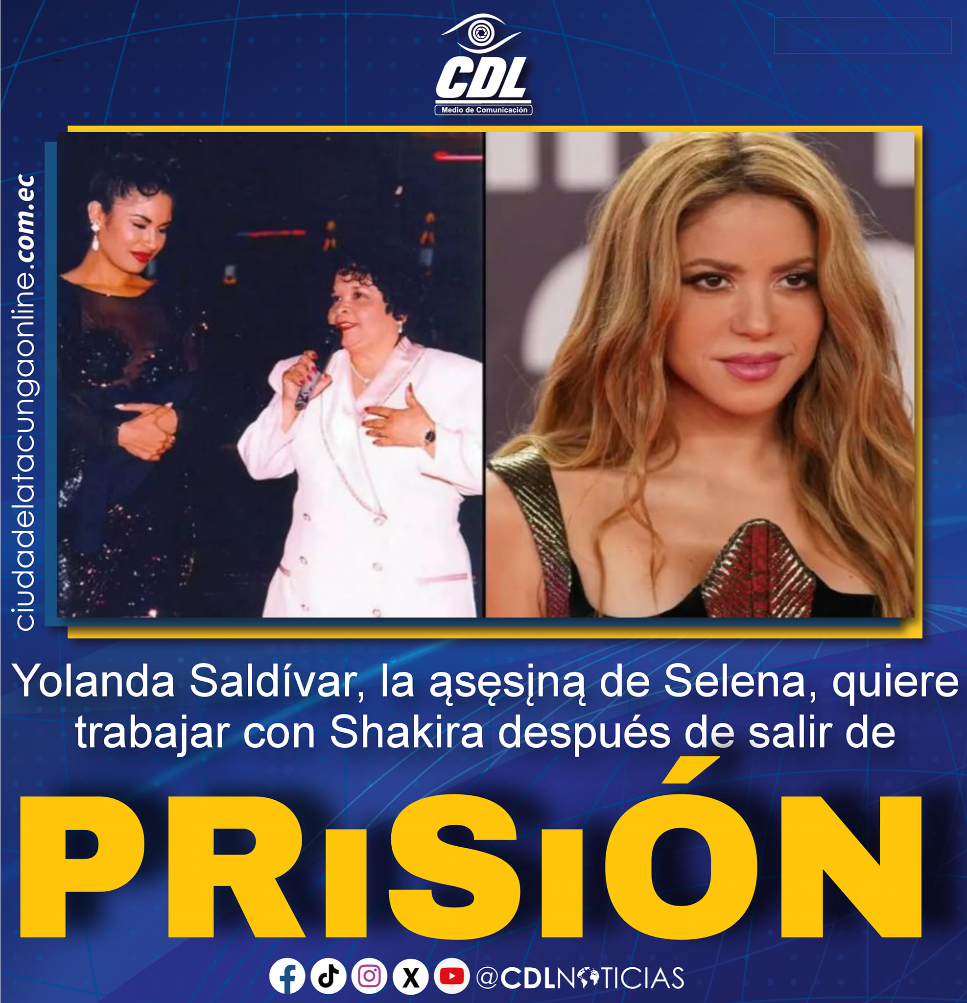 Yolanda Saldívar, la ąsęsįną de Selena, quiere trabajar con Shakira después de salir de prisión