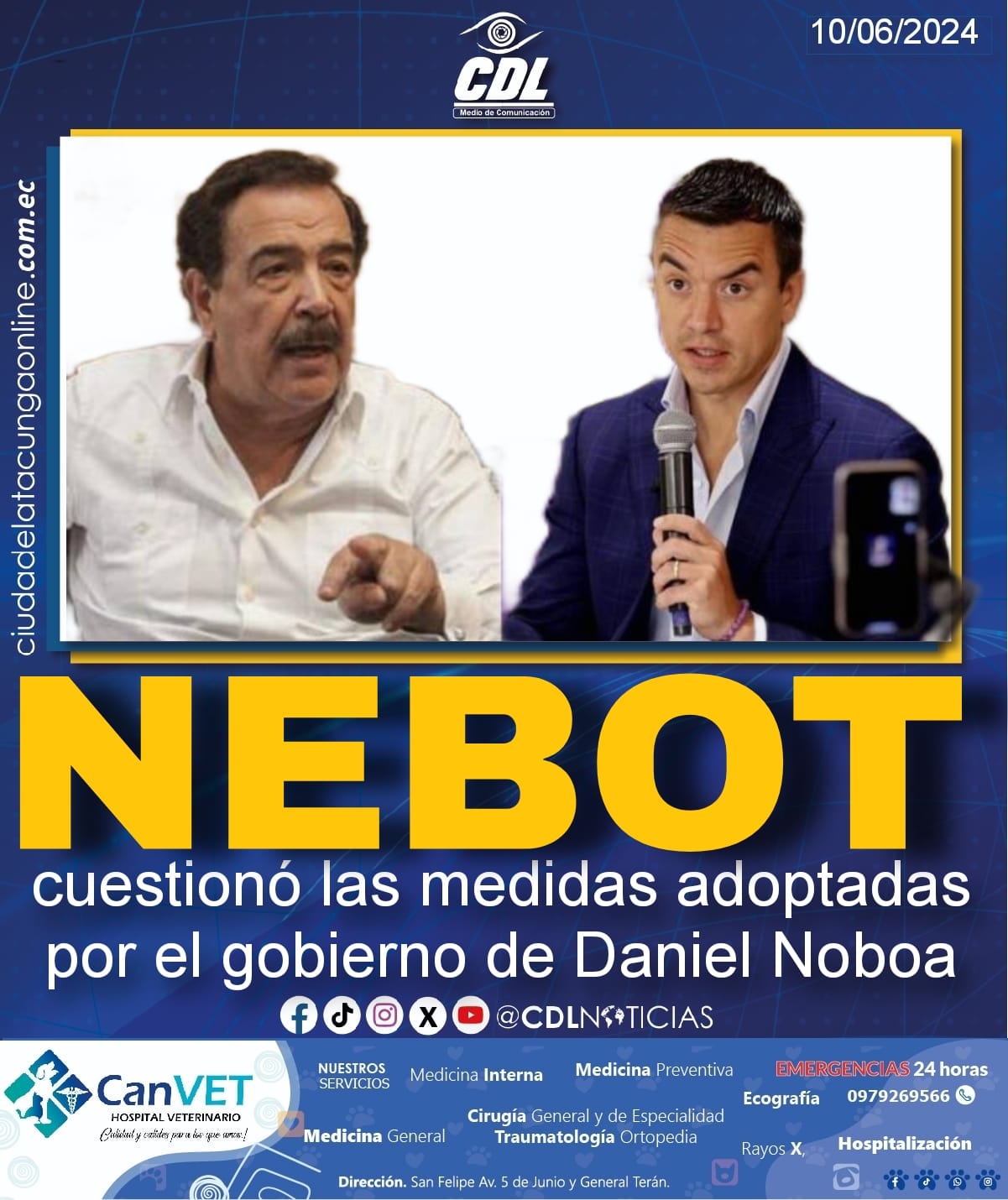 Jaime Nebot cuestionó las medidas adoptadas por el gobierno de Daniel Noboa