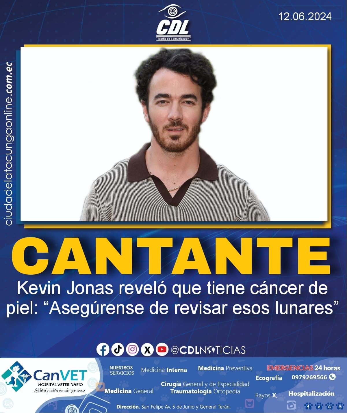 Kevin Jonas reveló que tiene cáncer de piel: “Asegúrense de revisar esos lunares”