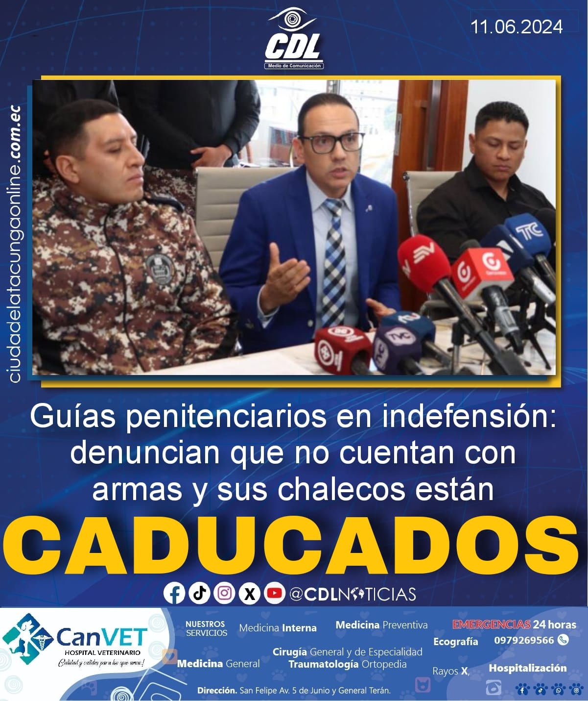 Guías penitenciarios en indefensión: denuncian que no cuentan con armas y sus chalecos están caducados