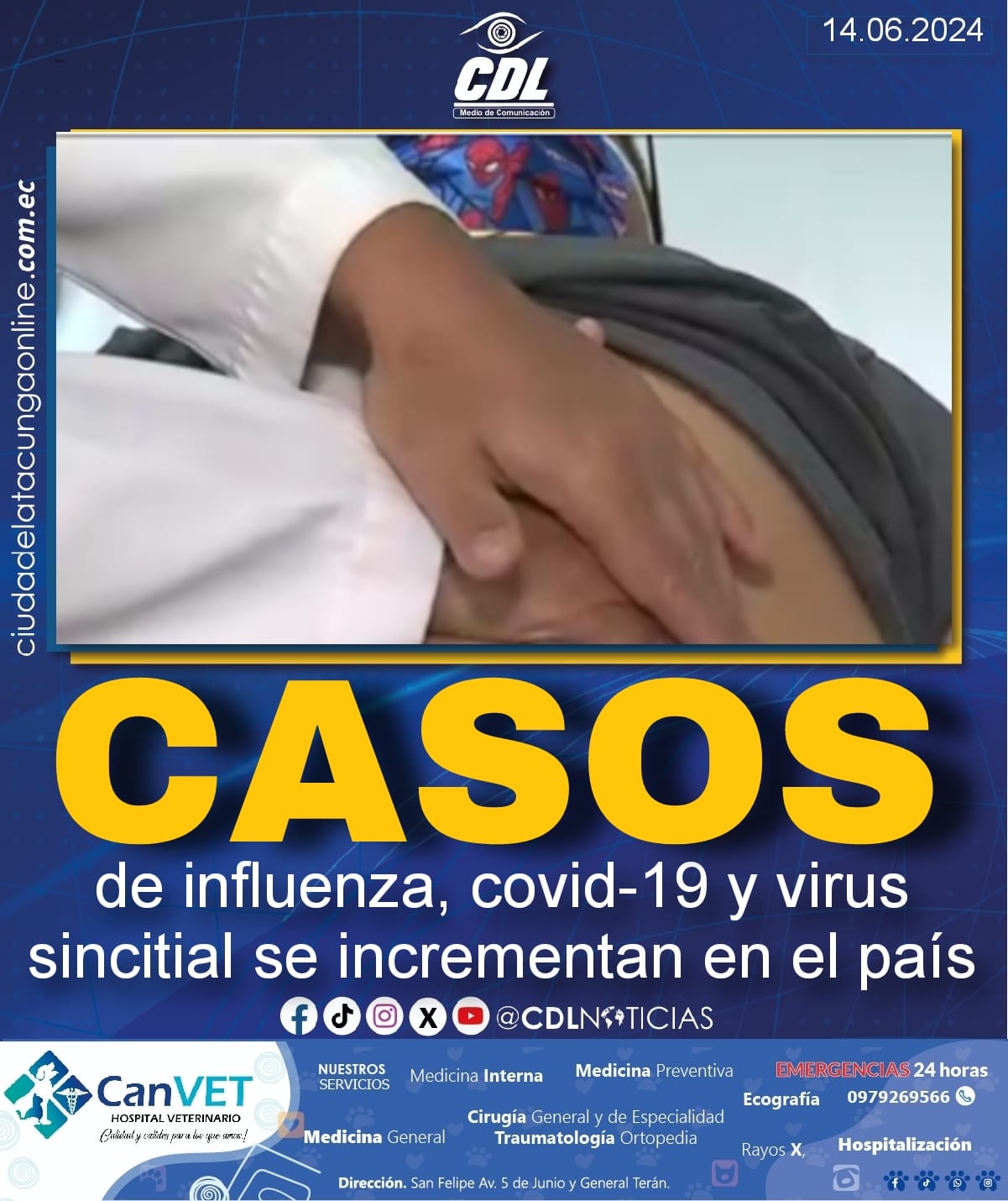 Los casos de influenza, covid-19 y virus sincitial se incrementan en el país