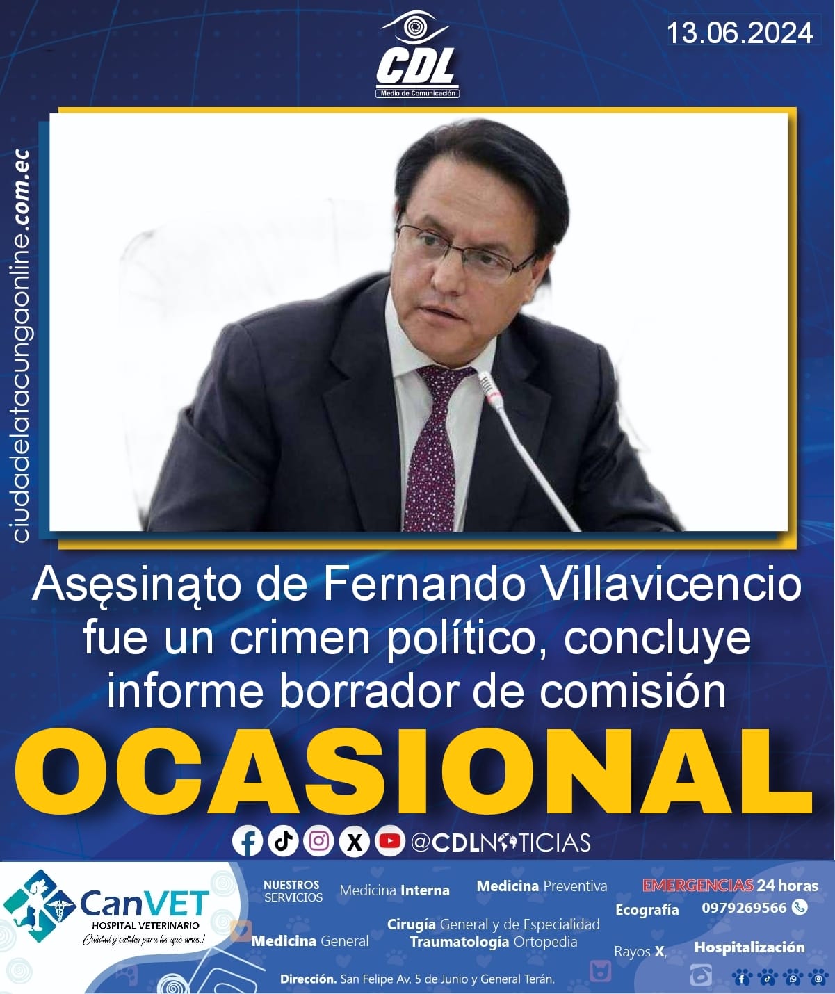 El ąsęsinąto de Fernando Villavicencio fue un crimen político, concluye informe borrador de comisión ocasional