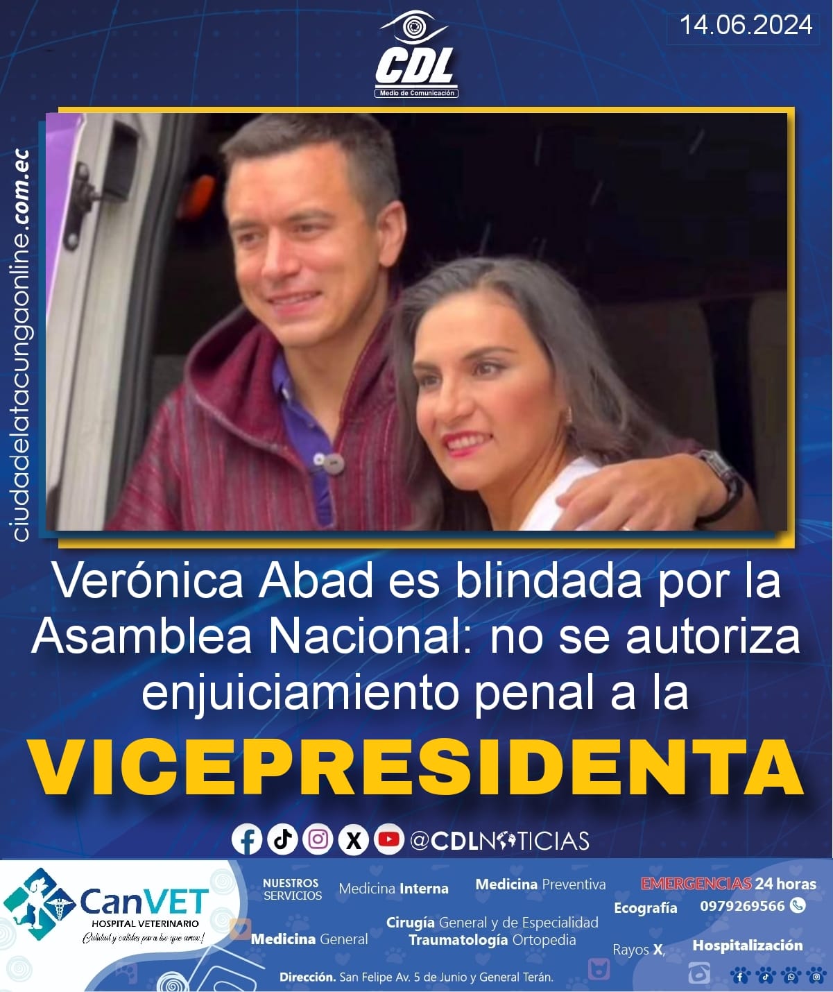 Verónica Abad es blindada por la Asamblea Nacional: no se autoriza enjuiciamiento penal a la Vicepresidenta