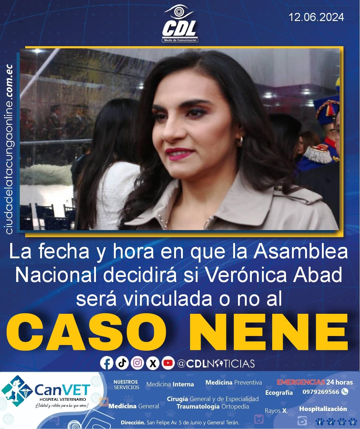 La fecha y hora en que la Asamblea Nacional decidirá si Verónica Abad será vinculada o no al Caso Nene