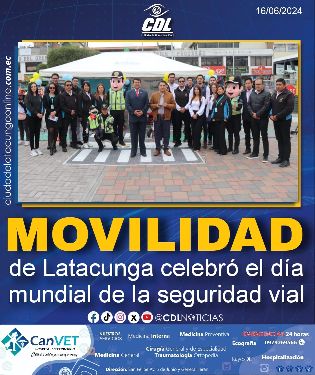Movilidad de Latacunga celebró el día mundial de la seguridad vial