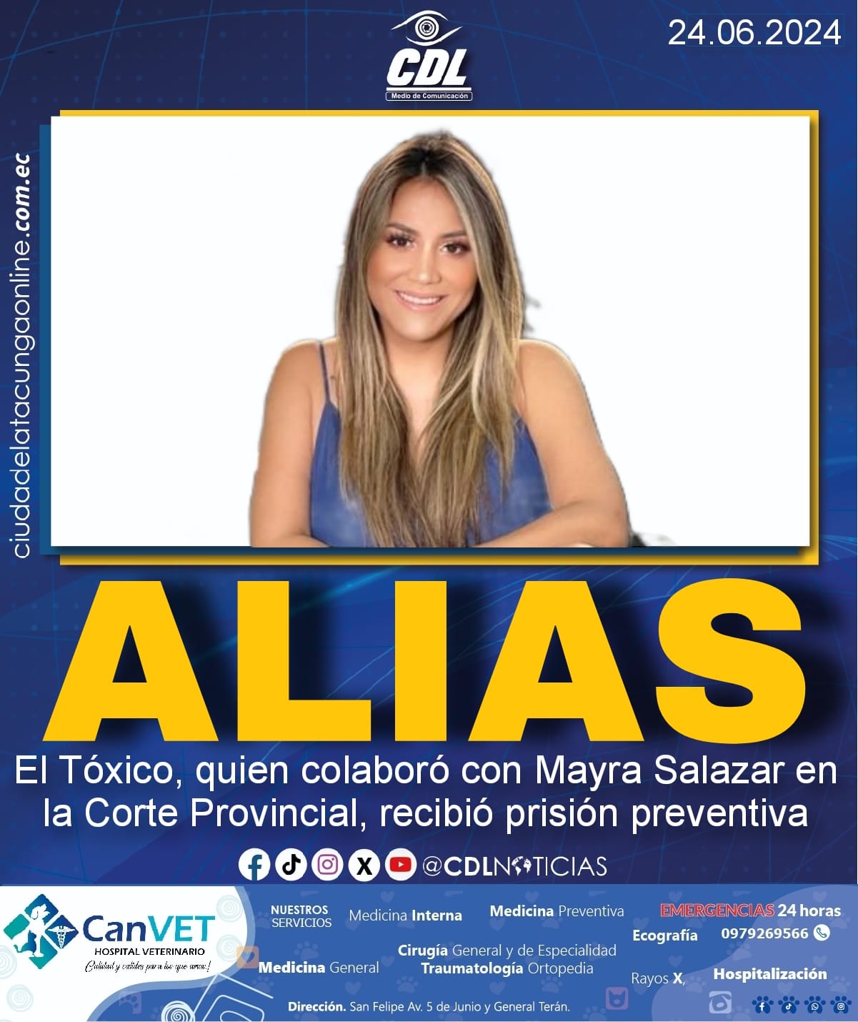Alias El Tóxico, quien colaboró con Mayra Salazar en la Corte Provincial, recibió prisión preventiva