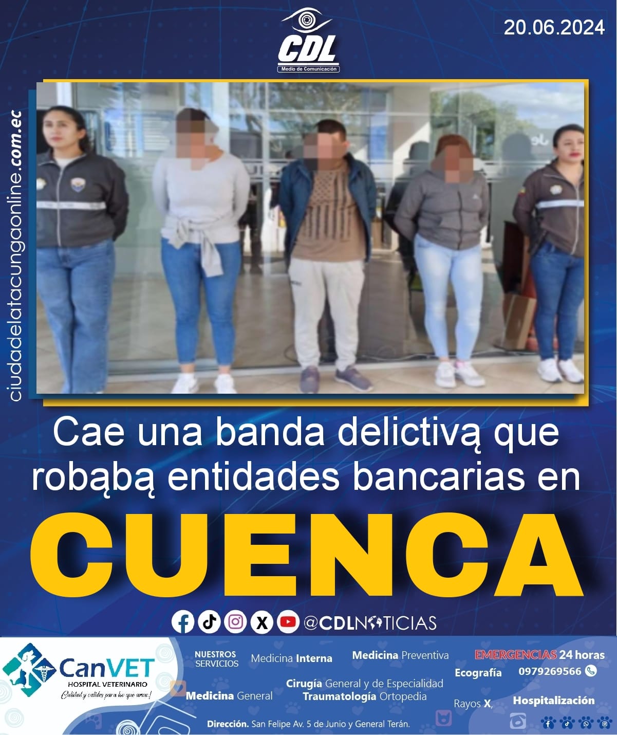Cae una banda delictivą que r0baba entidades bancarias en Cuenca