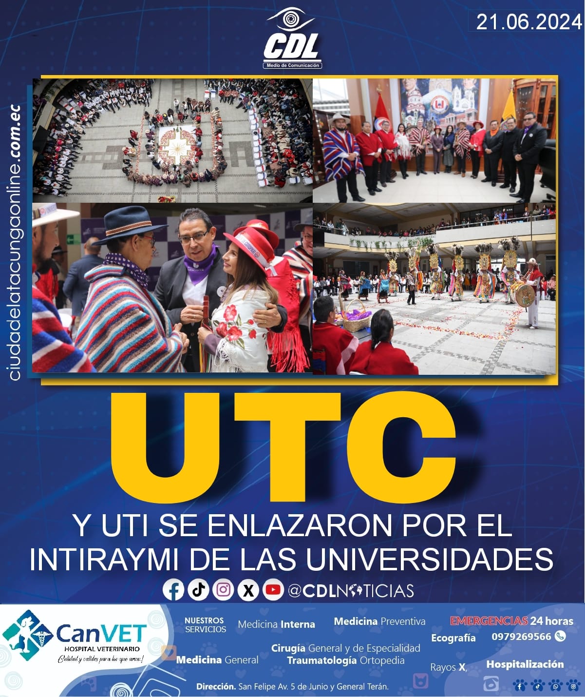 UTC Y UTI SE ENLAZARON POR EL INTIRAYMI DE LAS UNIVERSIDADES
