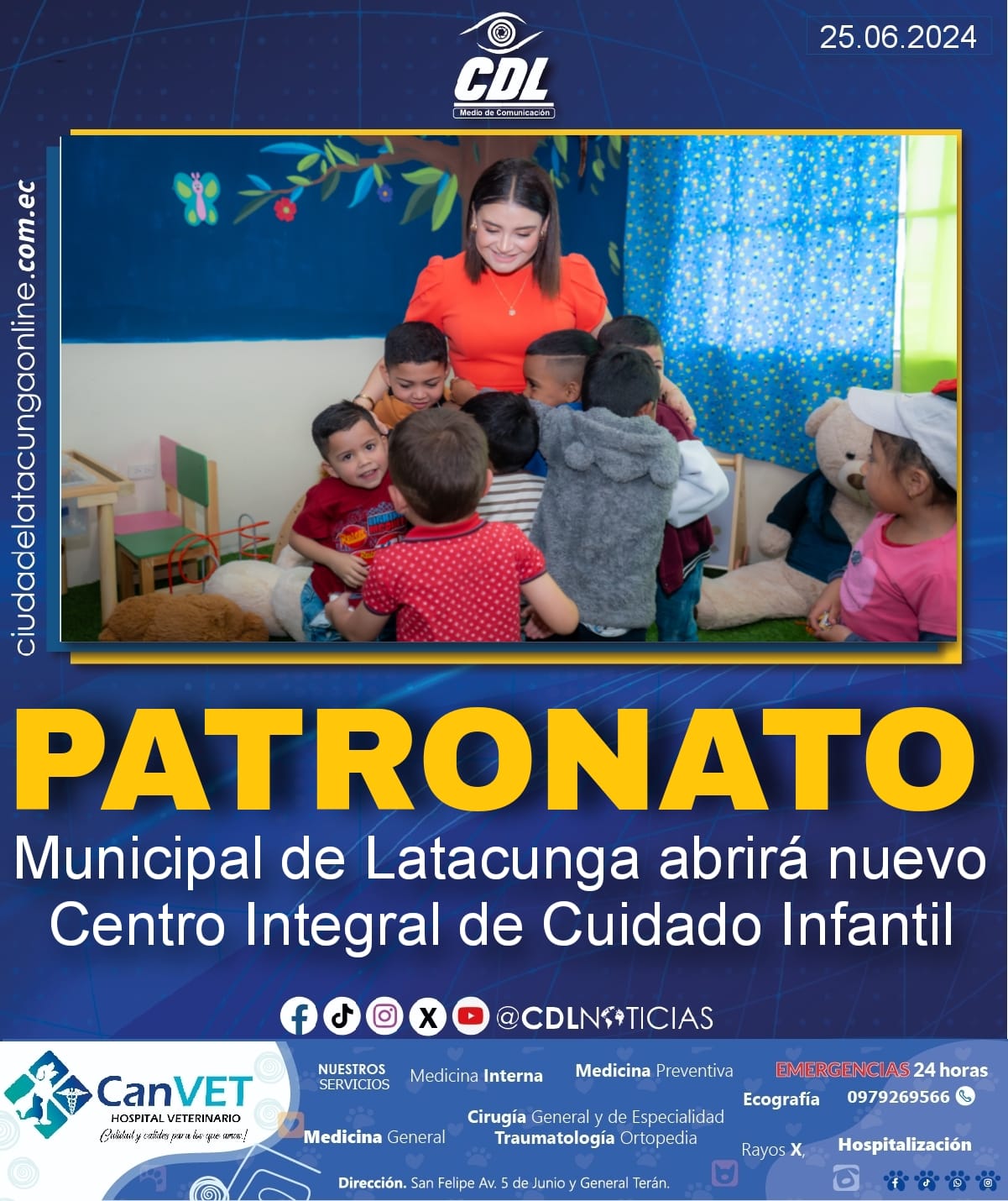 Patronato Municipal de Latacunga abrirá nuevo Centro Integral de Cuidado Infantil
