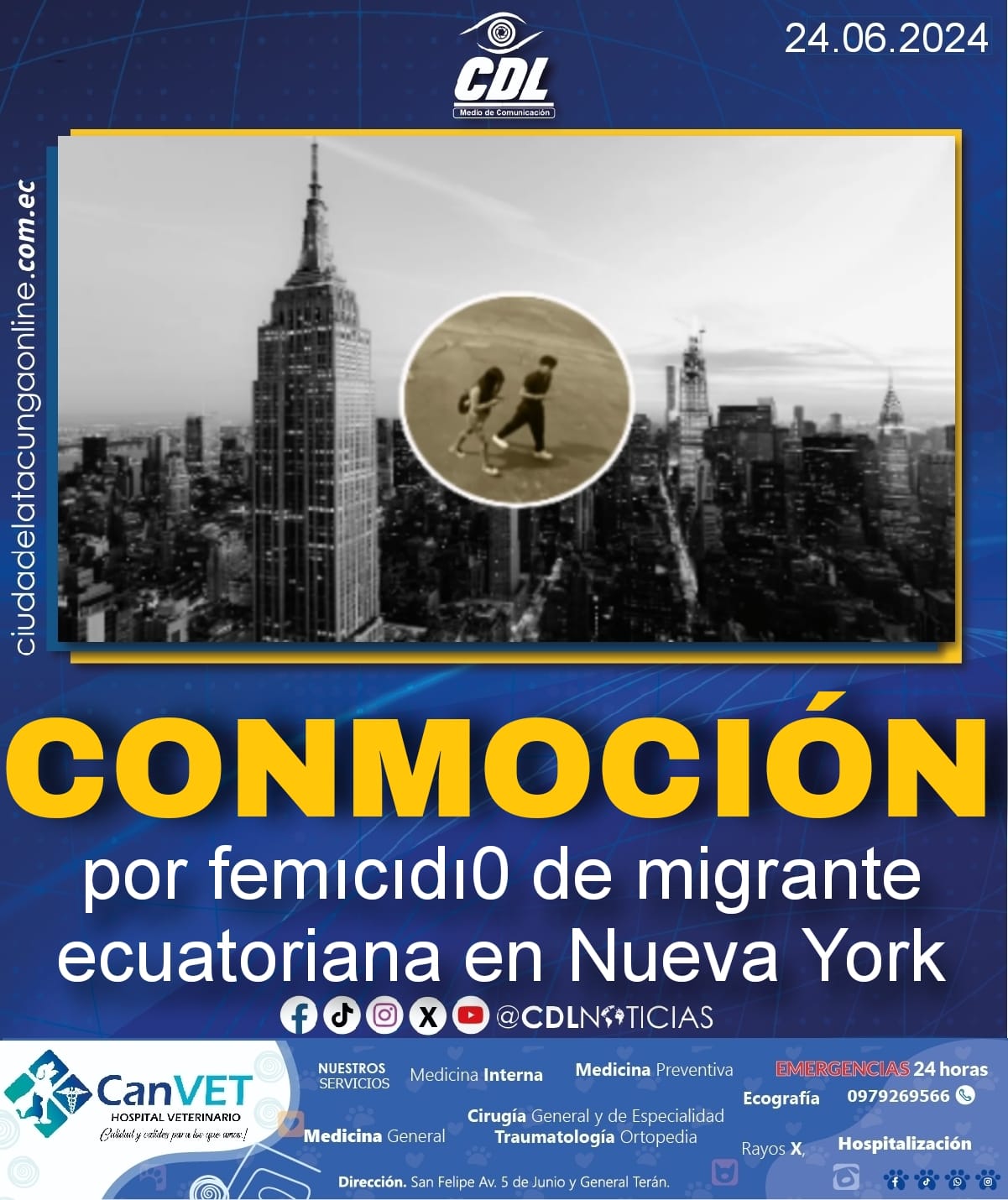 Conmoción por femıcidı0 de migrante ecuatoriana en Nueva York
