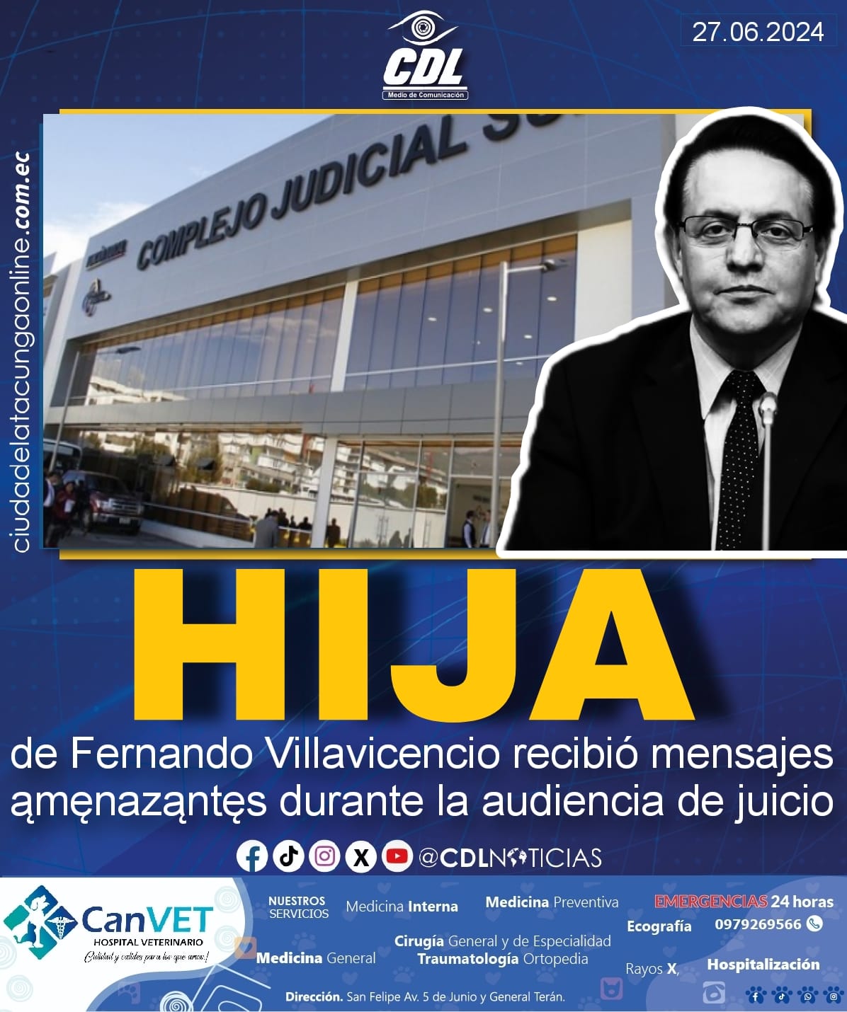 Hija de Fernando Villavicencio recibió mensajes ąmęnaząntęs durante la audiencia de juicio