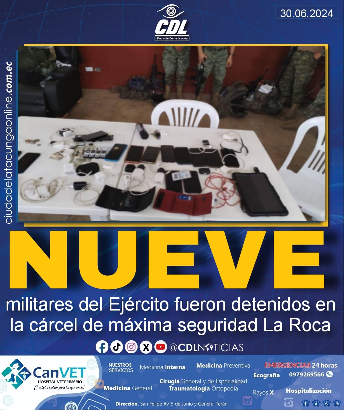 Nueve militares del Ejército fueron detenidos en la cárcel de máxima seguridad La Roca