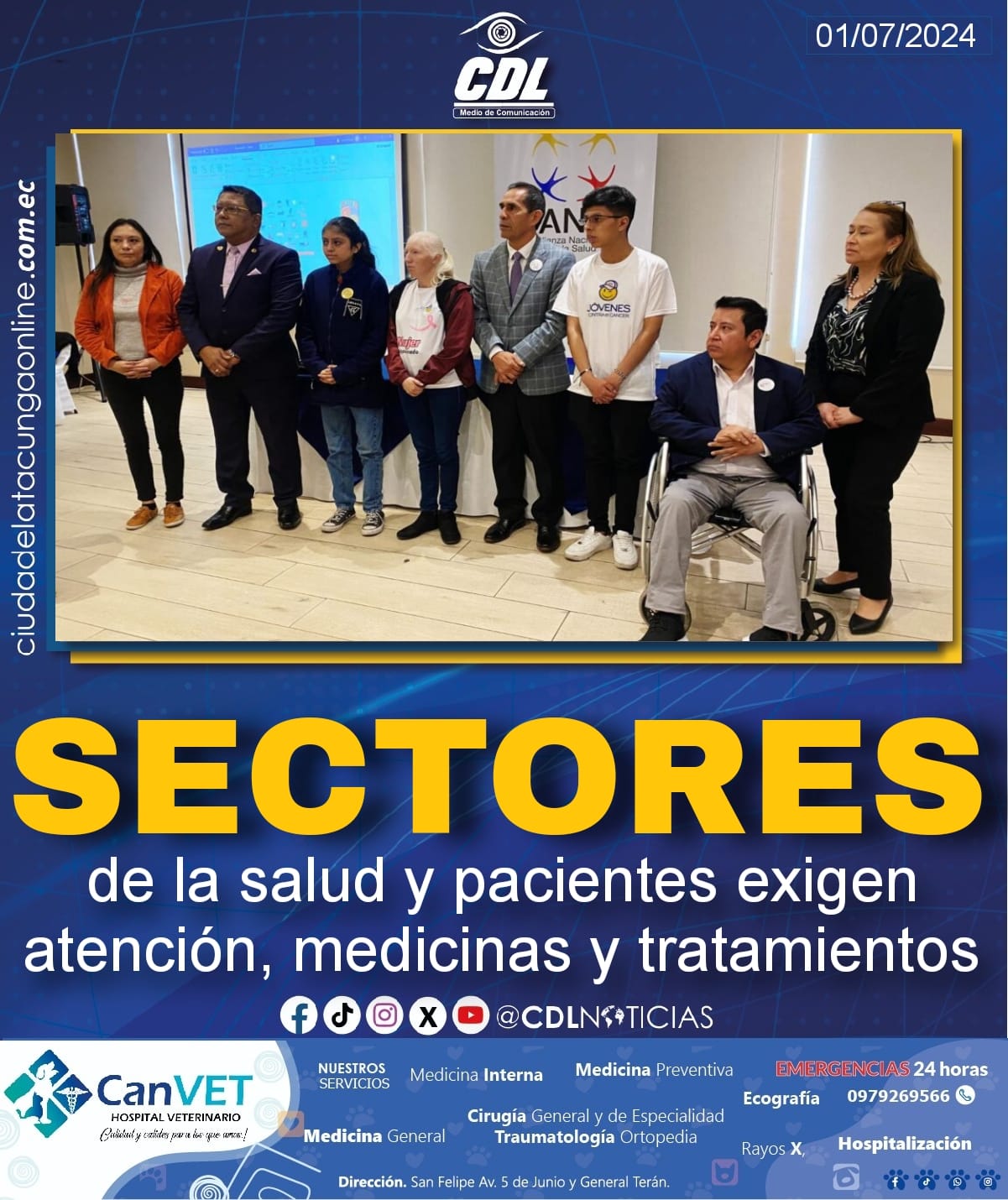 Sectores de la salud y pacientes exigen atención, medicinas y tratamientos