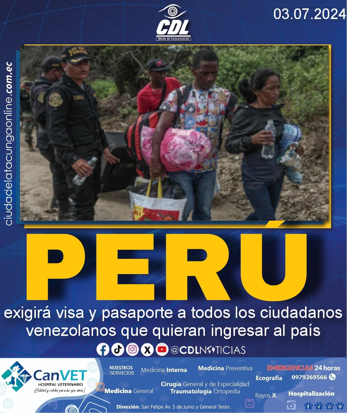 Perú exigirá visa y pasaporte a todos los ciudadanos venezolanos que quieran ingresar al país