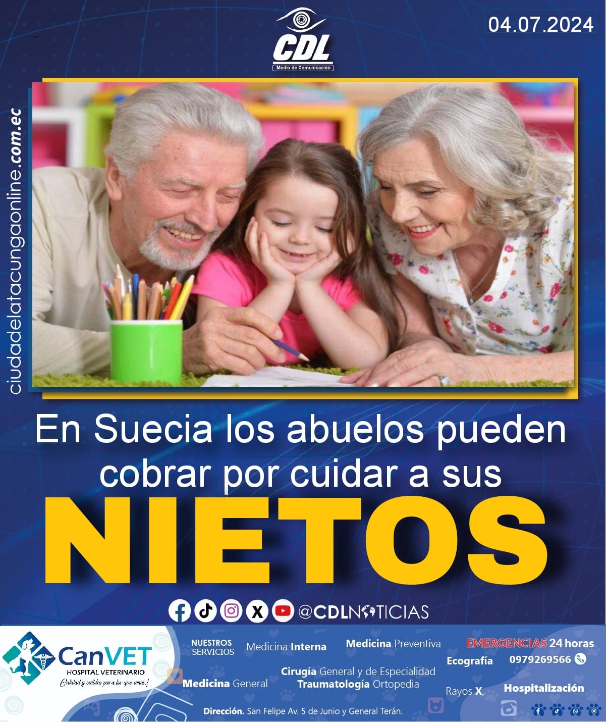 En Suecia los abuelos pueden cobrar por cuidar a sus nietos