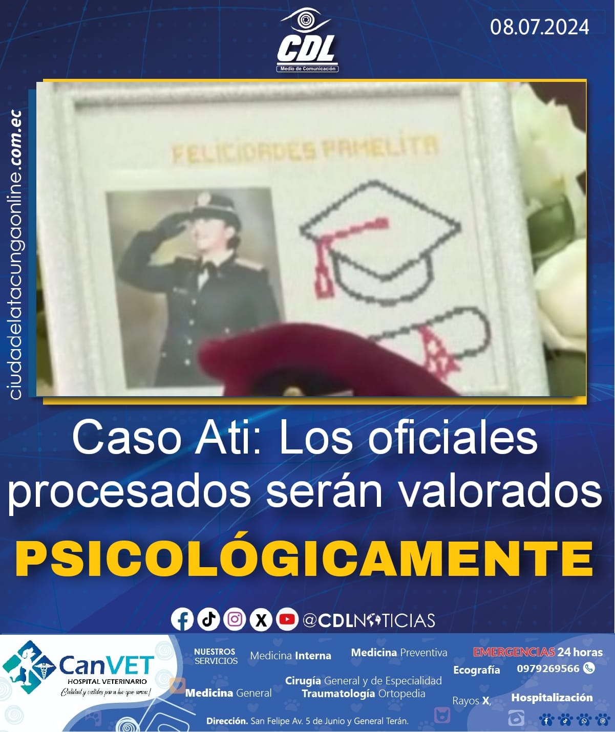 Caso Ati: Los oficiales procesados serán valorados psicológicamente