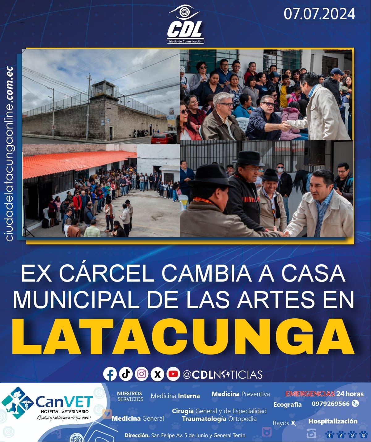 EX CÁRCEL CAMBIA A CASA MUNICIPAL DE ARTES EN LATACUNGA