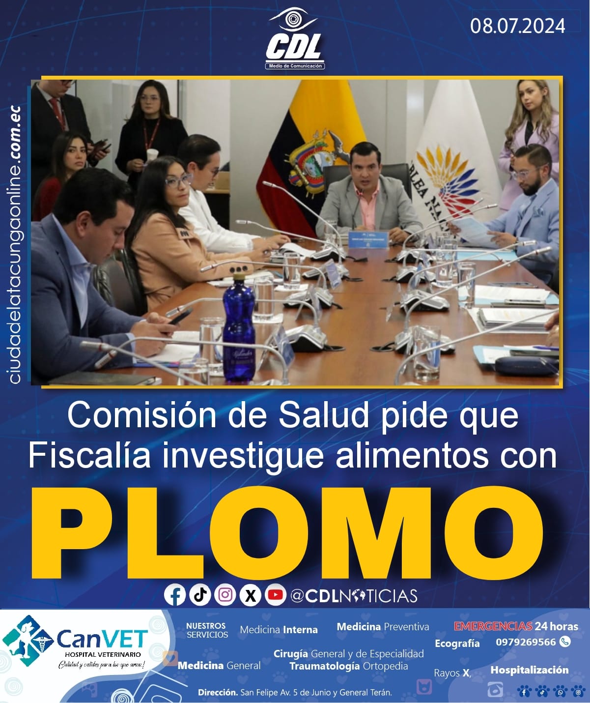 Comisión de Salud pide que Fiscalía investigue alimentos con plomo