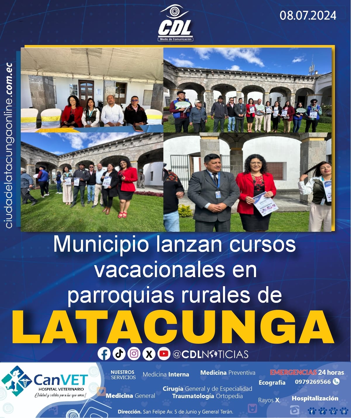 Municipio lanzan cursos vacacionales en parroquias rurales de Latacunga
