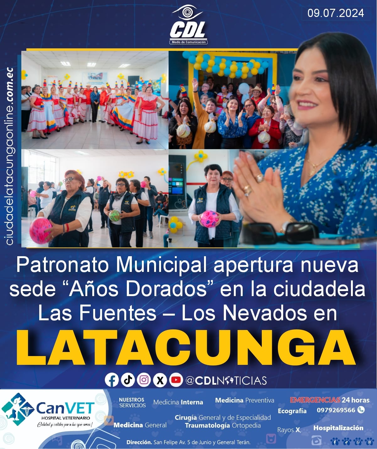 Patronato Municipal apertura nueva sede “Años Dorados” en la ciudadela Las Fuentes – Los Nevados en Latacunga