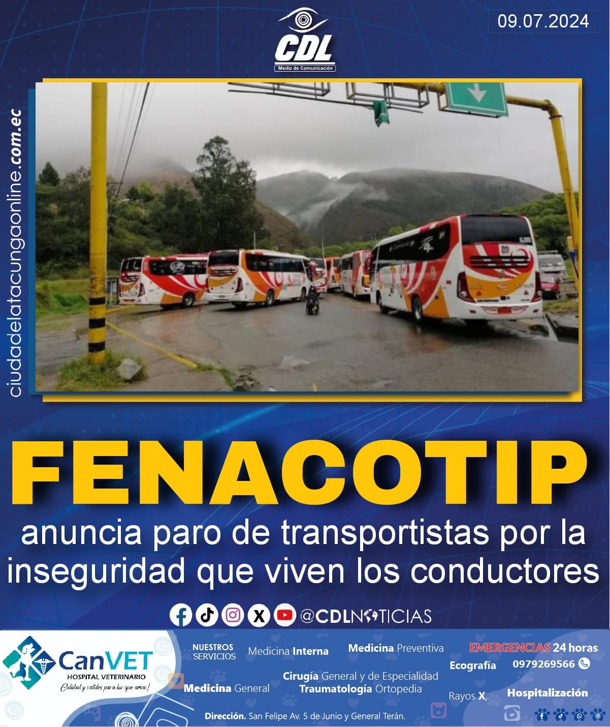 La Fenacotip anuncia paro de transportistas por la inseguridad que viven los conductores
