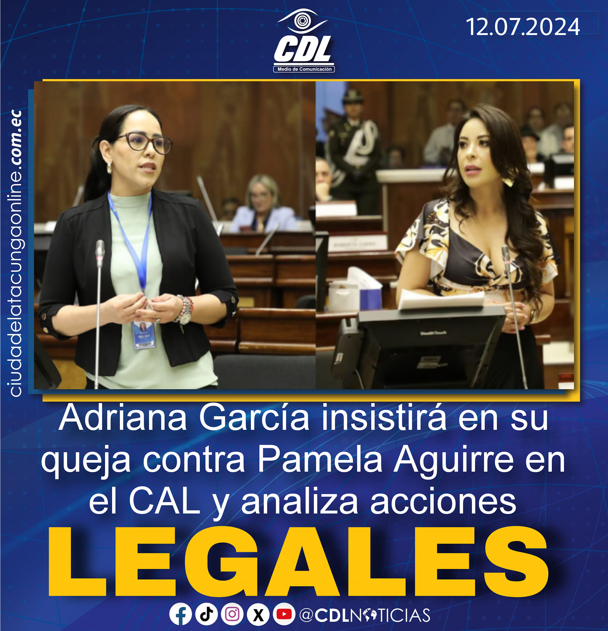 Adriana García insistirá en su queja contra Pamela Aguirre en el CAL y analiza acciones legales