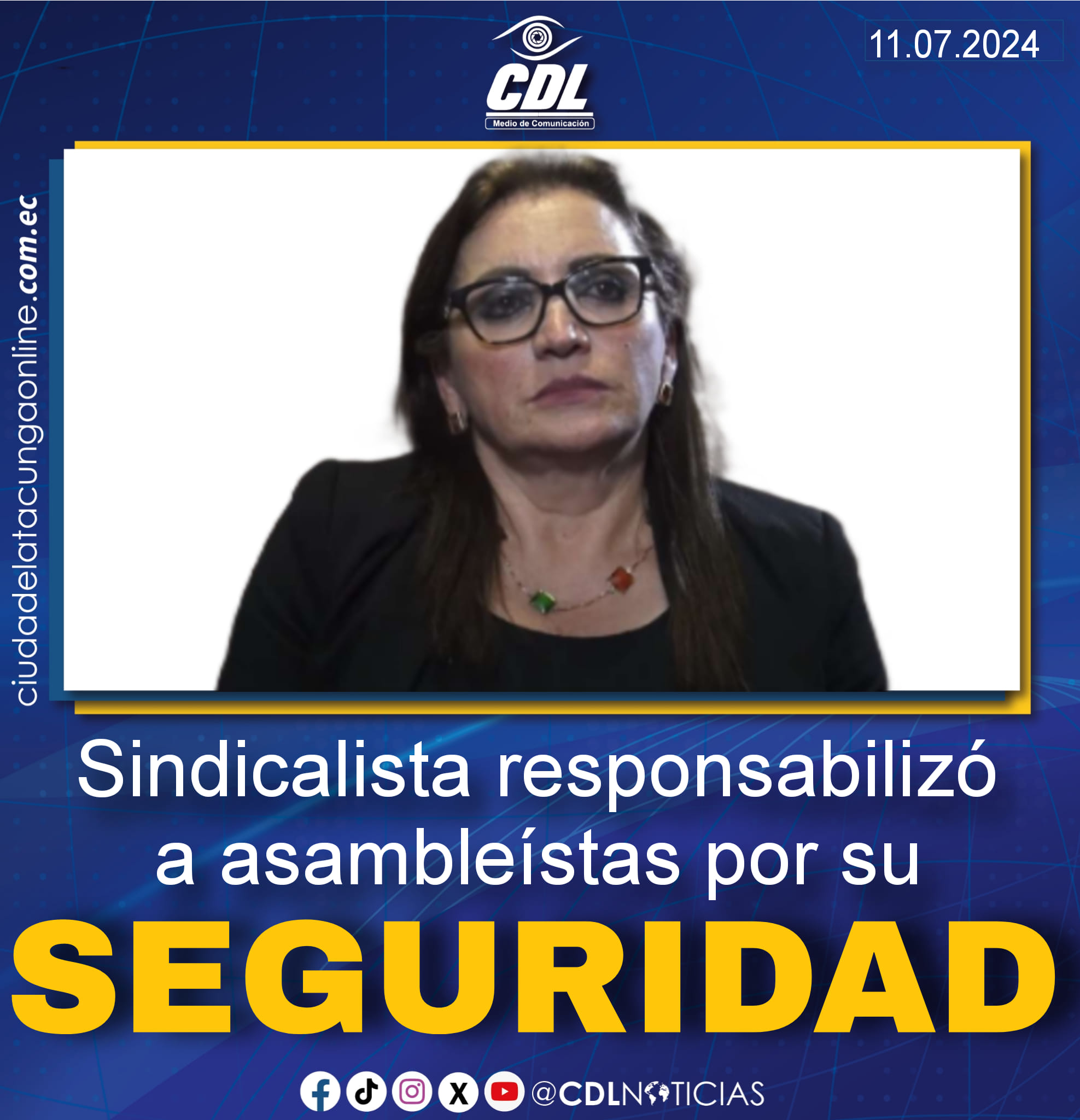 Caso IESS Azuay: Sindicalista responsabilizó a asambleístas por su seguridad