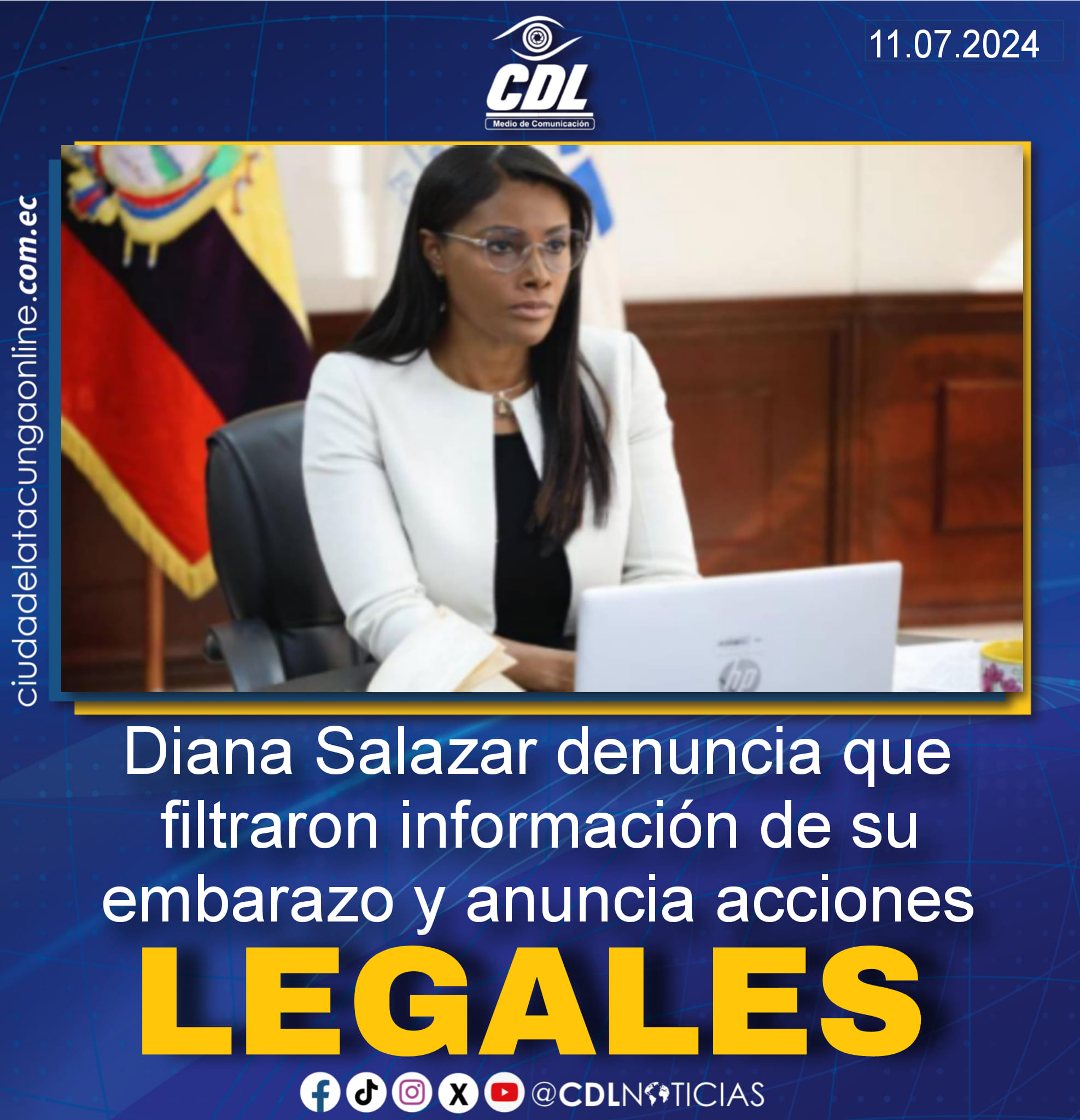 Diana Salazar denuncia que filtraron información de su embarazo y anuncia acciones legales
