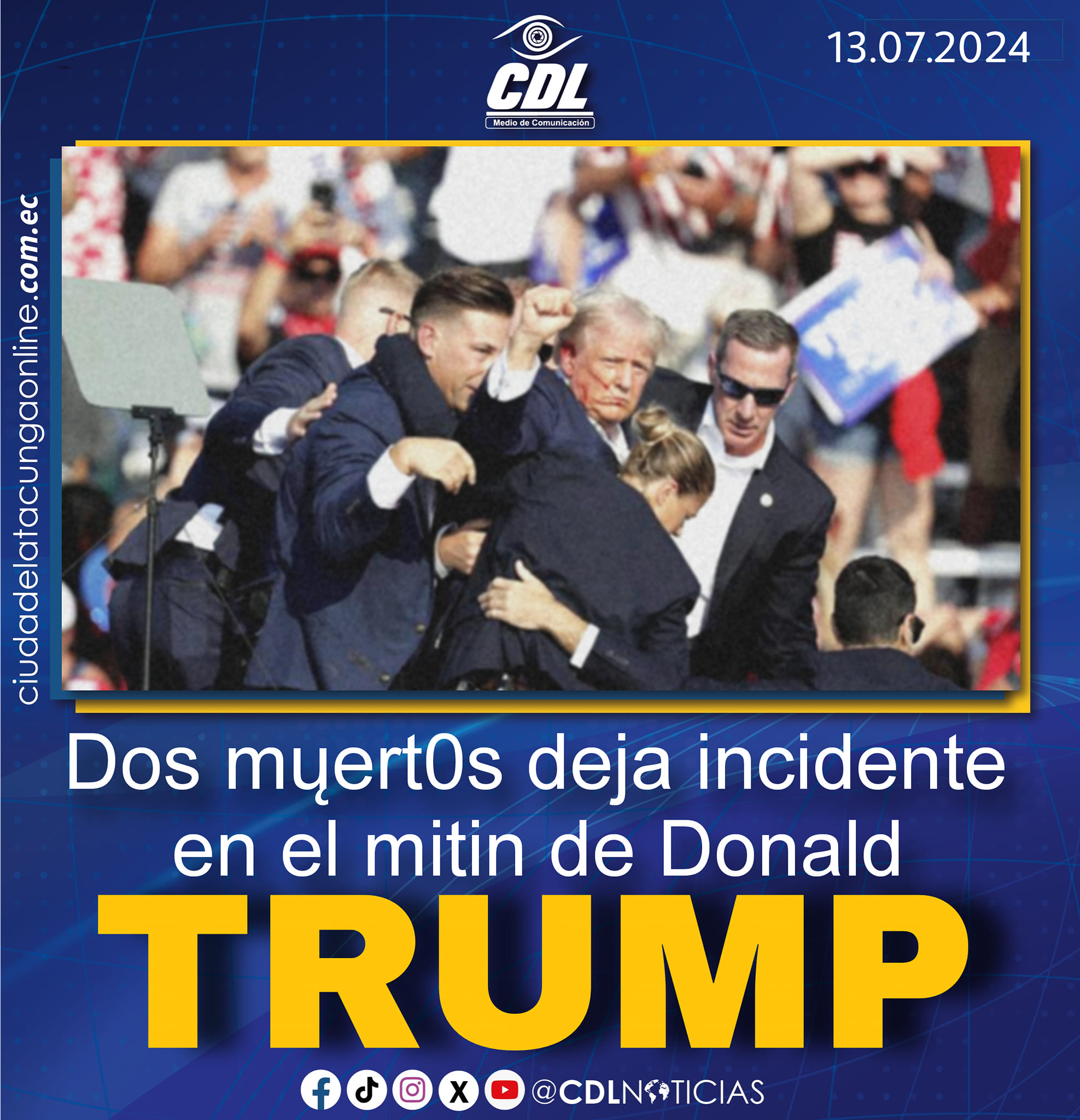 Dos mųert0s deja incidente en el mitin de Donald Trump