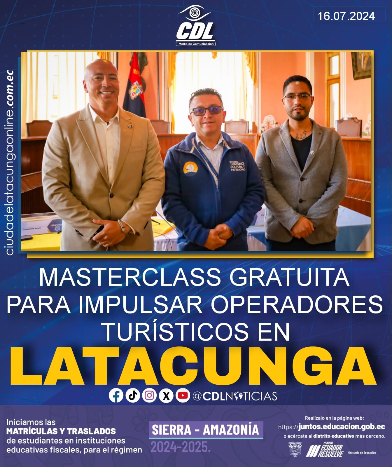 MASTERCLASS GRATUITA PARA IMPULSAR OPERADORES TURÍSTICOS EN LATACUNGA