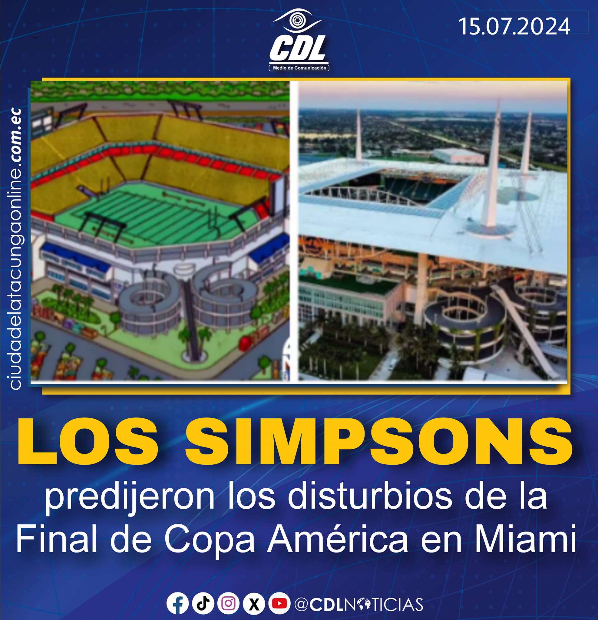 Los Simpsons predijeron los disturbios de la Final de Copa América en Miami