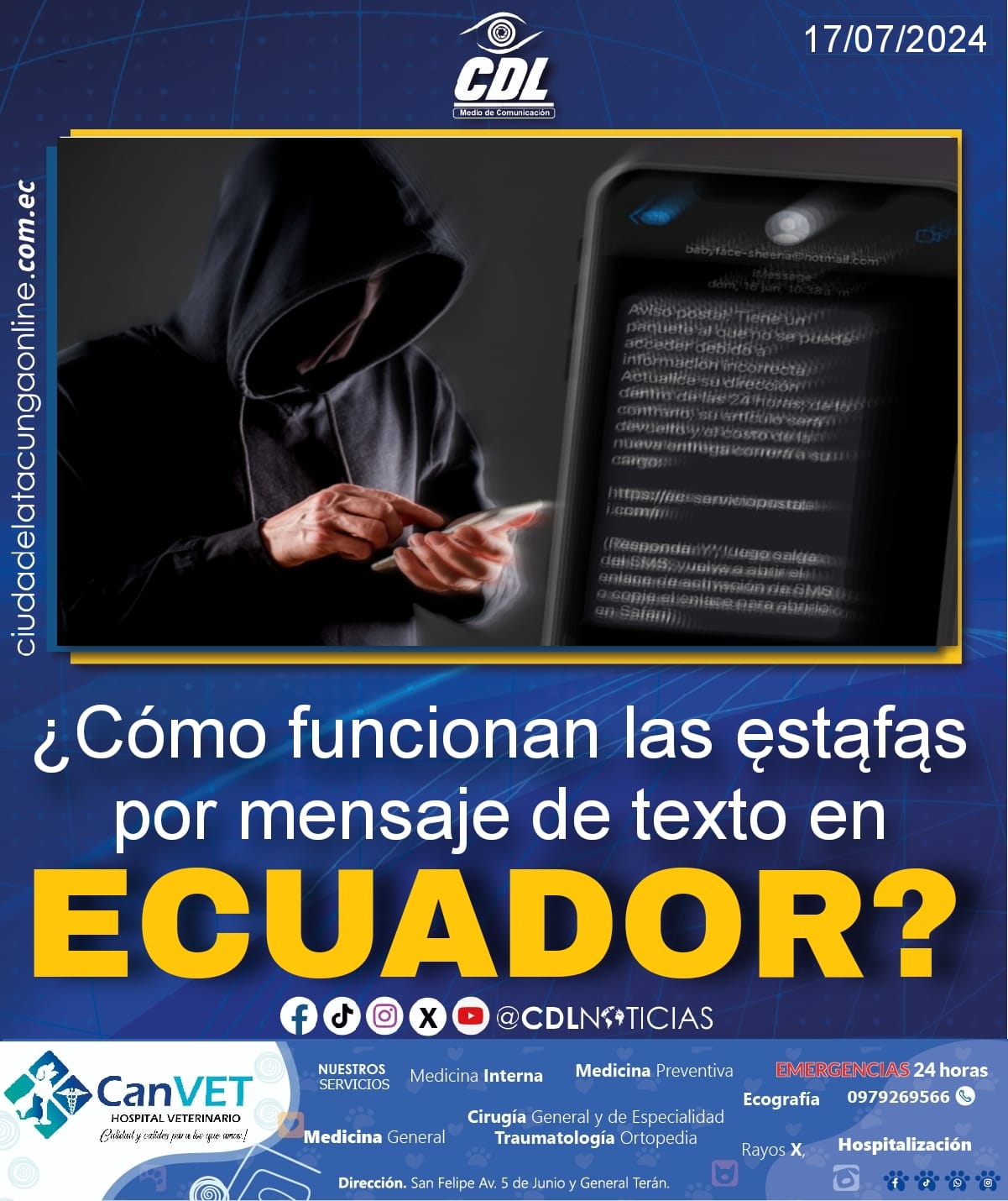 ¿Cómo funcionan las ęstąfąs por mensaje de texto en Ecuador?