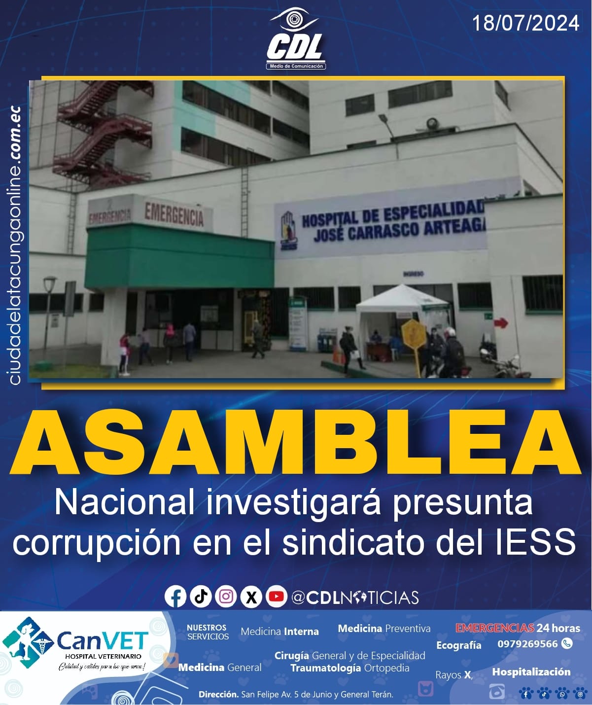 Asamblea Nacional investigará presunta corrupción en el sindicato del IESS