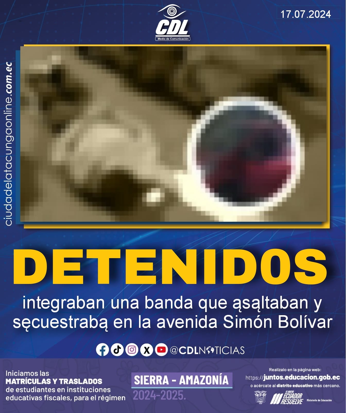 Detenidos integraban una banda que ąsąltaban y sęcuestrabą en la avenida Simón Bolívar
