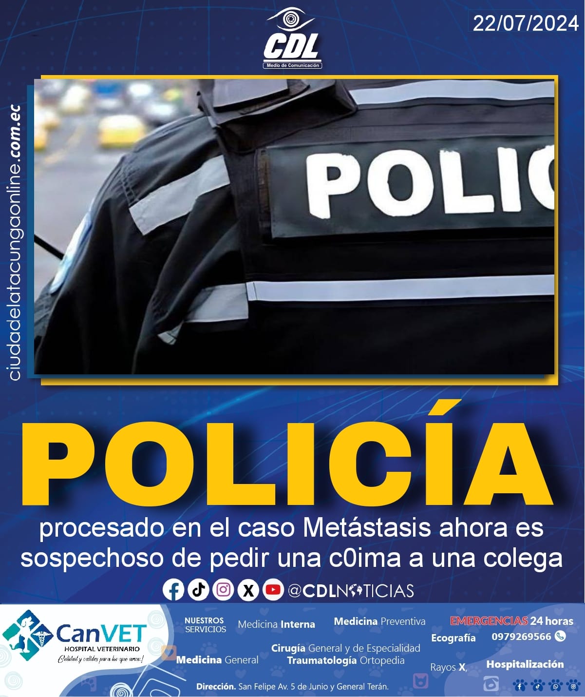 Un policía procesado en el caso Metástasis ahora es sospechoso de pedir una coima a una colega