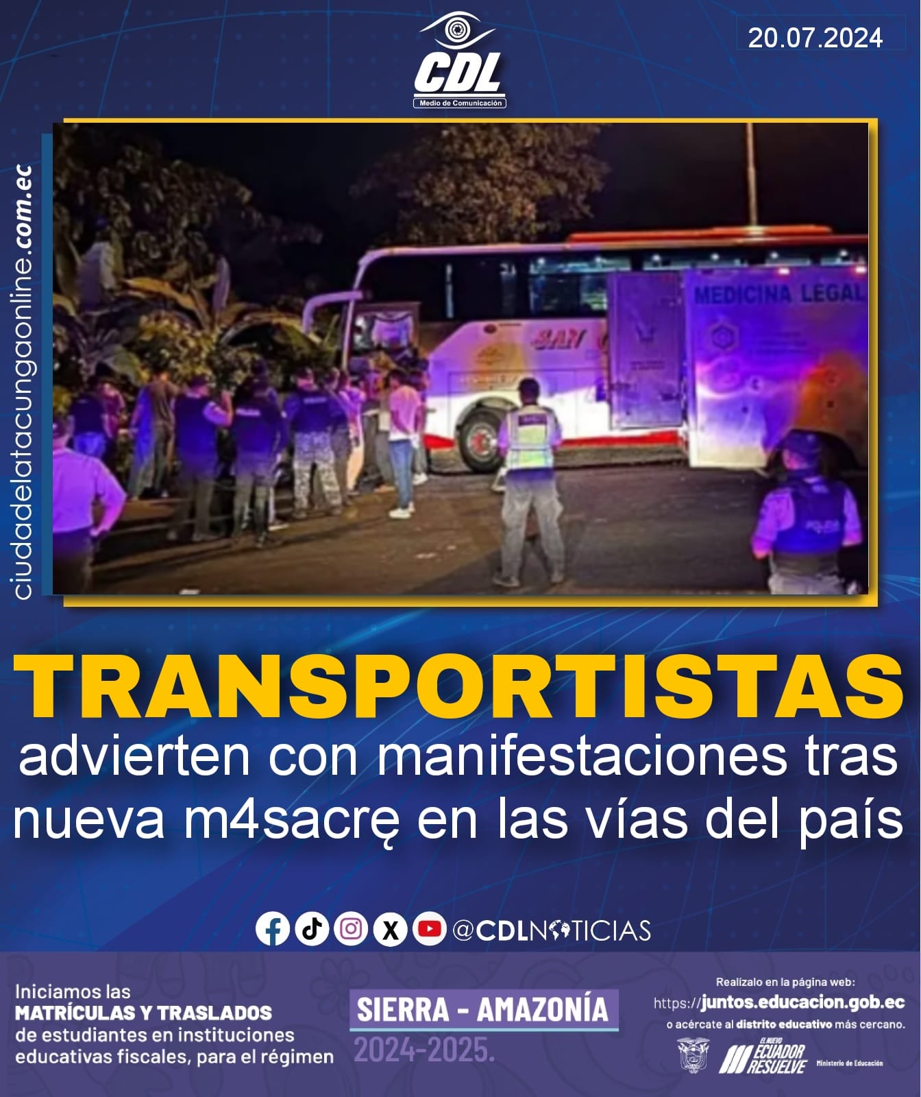 Los transportistas advierten con manifestaciones tras nueva m4sacrę en las vías del país