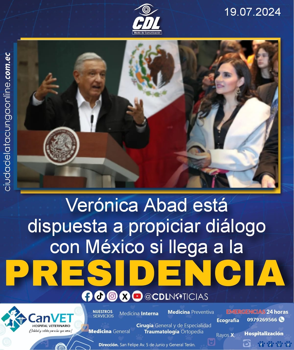 Verónica Abad está dispuesta a propiciar diálogo con México si llega a la Presidencia