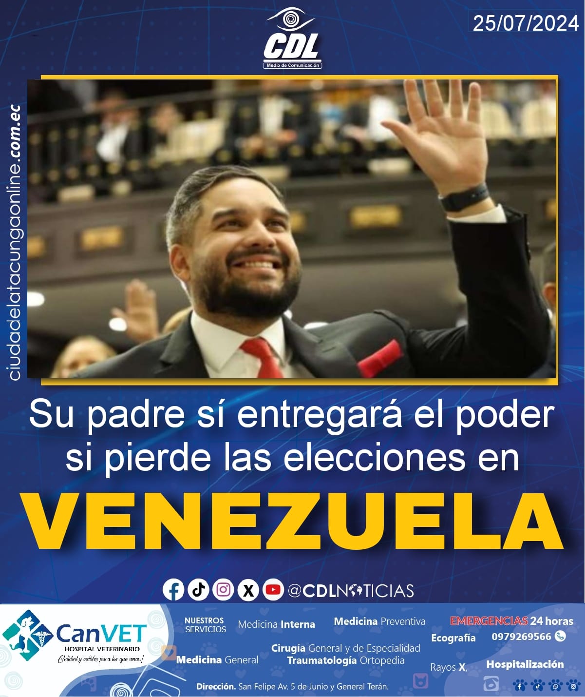 Hijo de Maduro: Su padre sí entregará el poder si pierde las elecciones en Venezuela